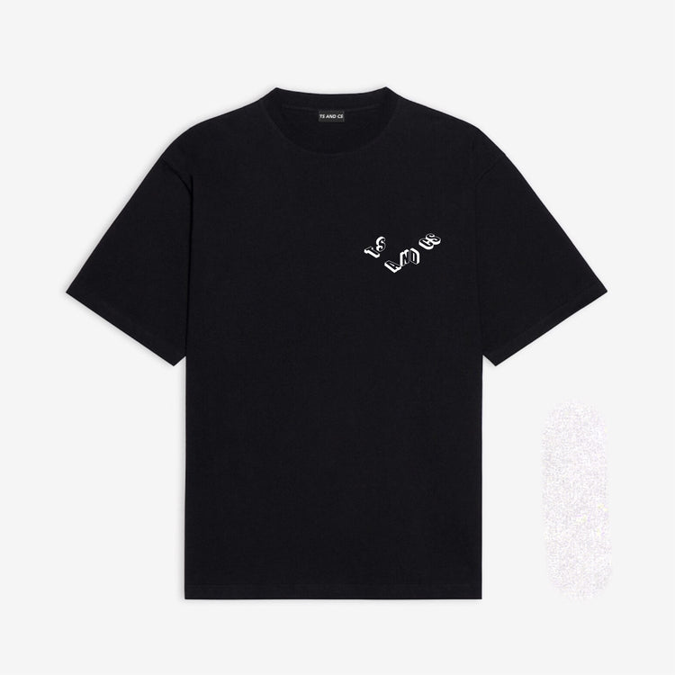Black 3-D Characters T